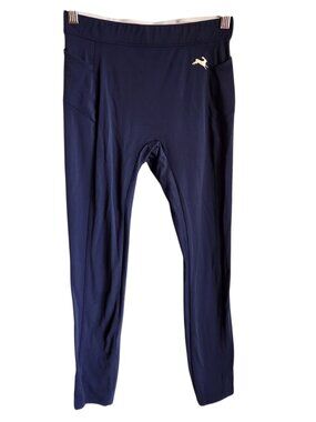 Tracksmith Pants Small Women's Blue Navy Turnover Tight Leggings Running Gym 7/8